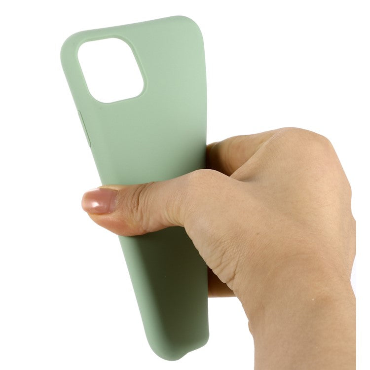 iPhone 11 Pro Max Silicone Cover Liquid 2019 – Cyan - produktbillede 4
