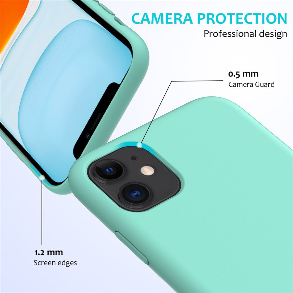 iPhone 11 Silicone Cover Liquid Anti scratch Soft Mobile Bag 2019 – Grøn - produktbillede 2