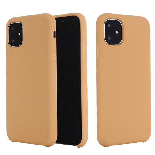 iPhone 11 Silicone Cover Liquid Anti scratch Soft Mobile Bag 2019 – Guld - produktbillede 1