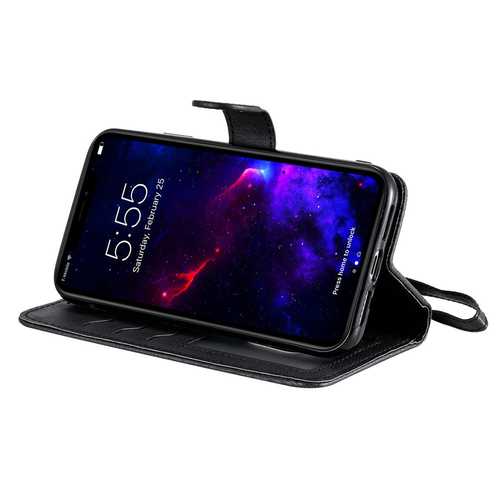iPhone 11 Wallet Flip Cover 2 in 1 – Sort - produktbillede 6