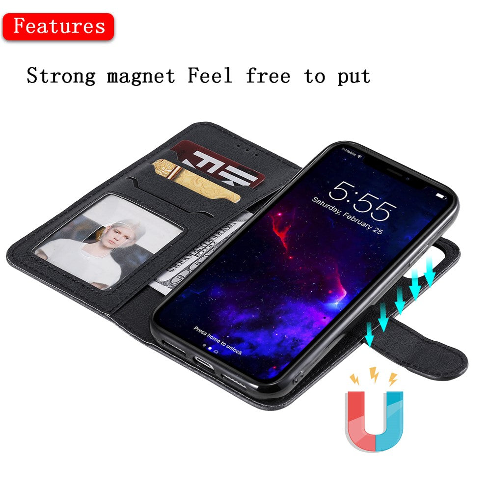 iPhone 11 Wallet Flip Cover 2 in 1 – Sort - produktbillede 8