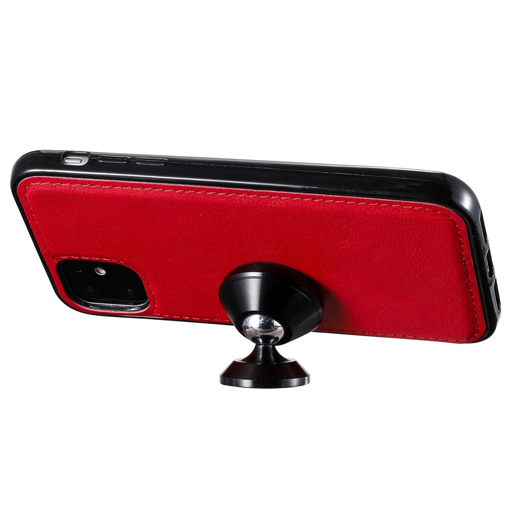 iPhone 11 Wallet Flip Cover 2 in 1 – Rød - produktbillede 4