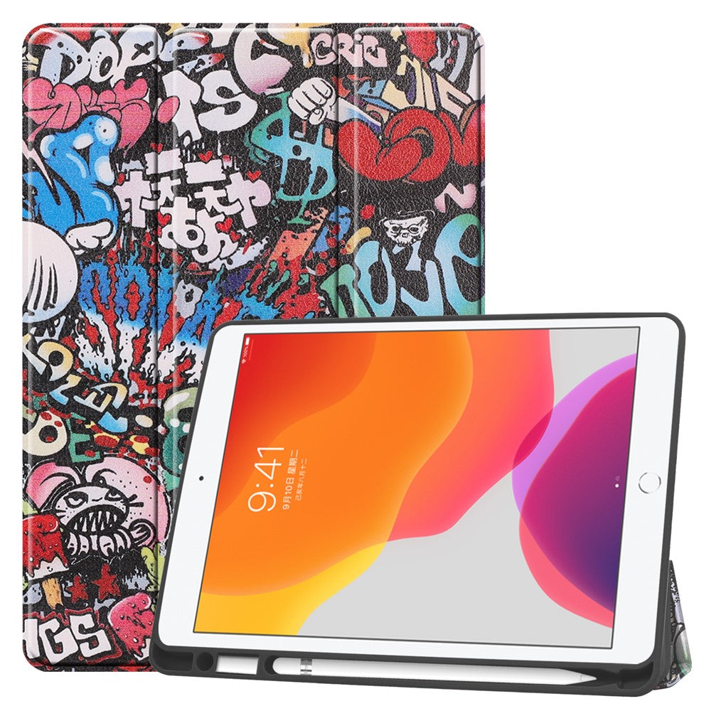 Ipad 10,2/10,5 Graffiti mønster 3-fold - produktbillede 1