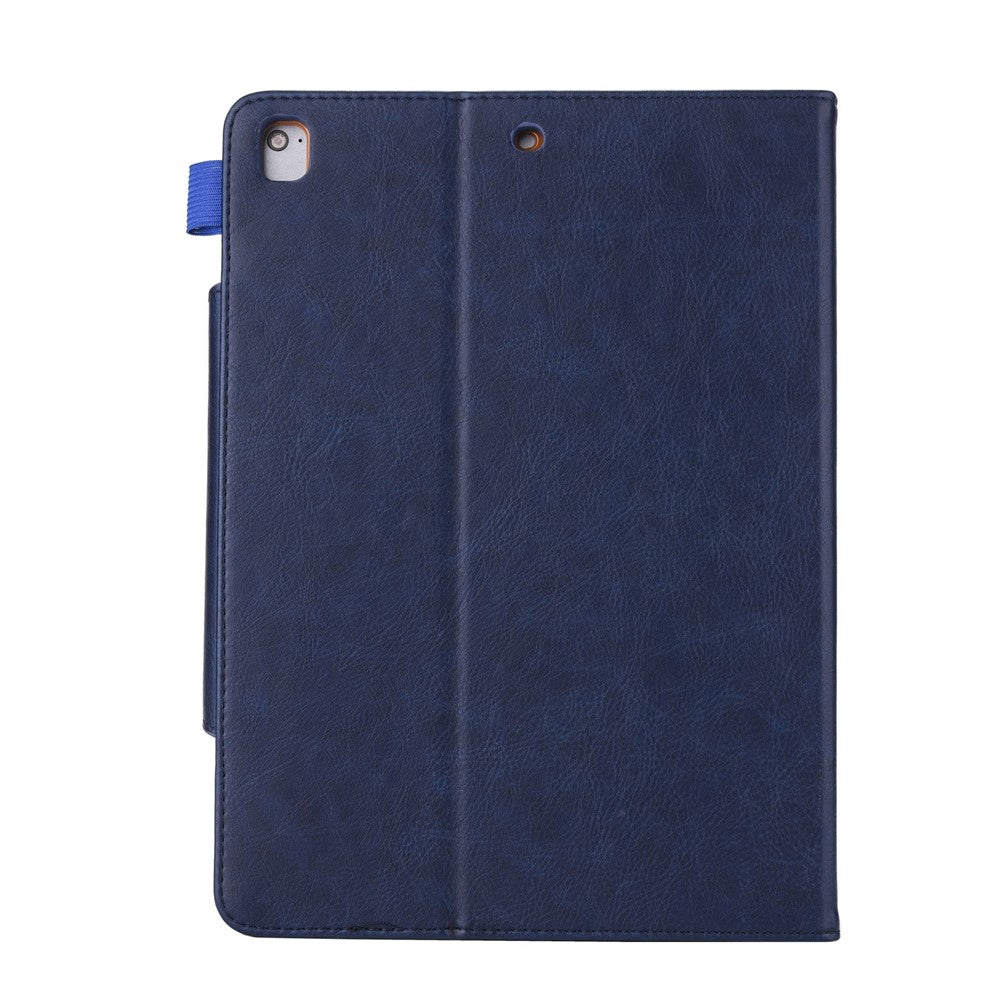 Ipad 10,2/10,5 læder cover Blå m.kortlommer og standfunktion - produktbillede 3