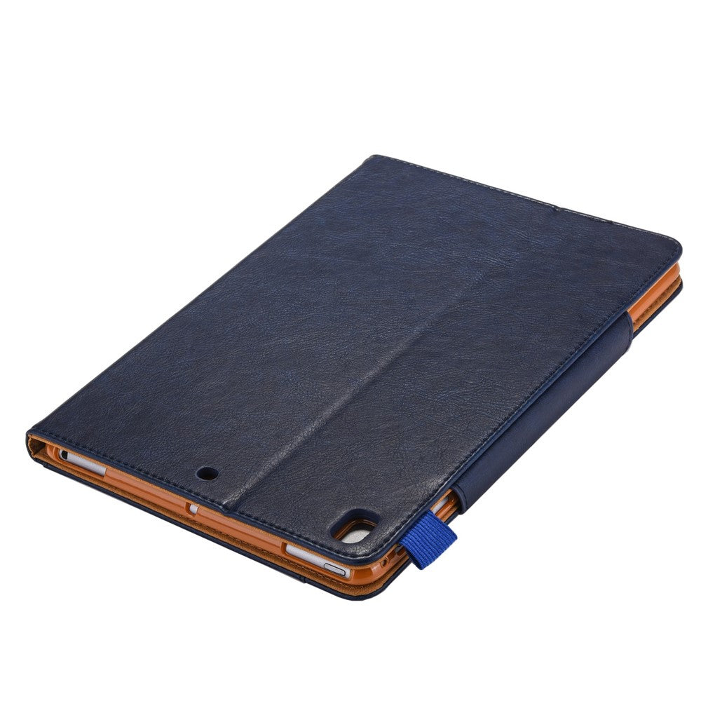 Ipad 10,2/10,5 læder cover Blå m.kortlommer og standfunktion - produktbillede 9