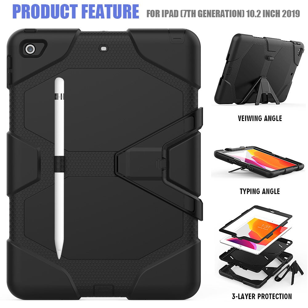 Ipad 10,2/10,5 Hybrid cover Sort Full protection - produktbillede 3