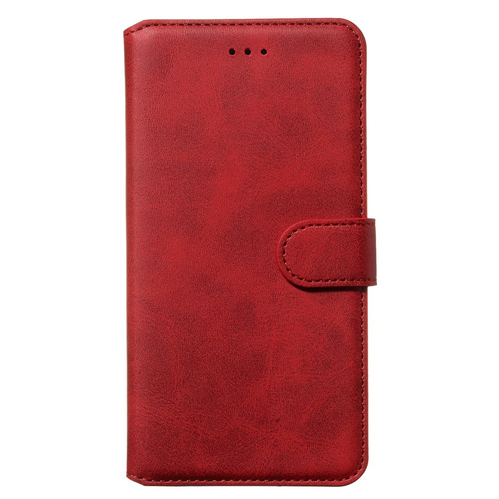 iPhone 11 Læder Wallet Flip Cover Stand Cell – Rød - produktbillede 2