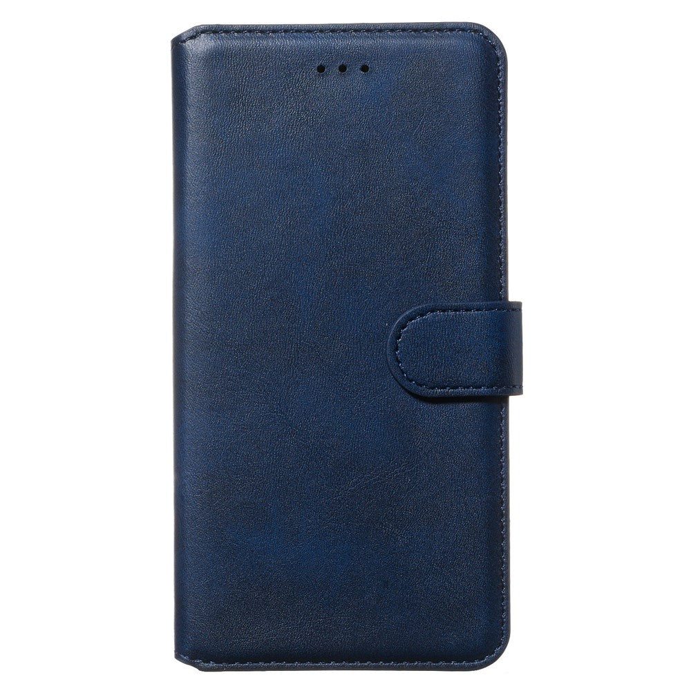 iPhone 11 Læder Wallet Flip Cover Stand m MagS – Blå - produktbillede 2