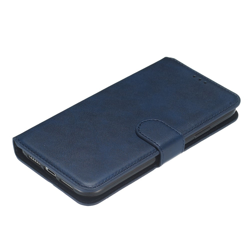 iPhone 11 Læder Wallet Flip Cover Stand m MagS – Blå - produktbillede 5