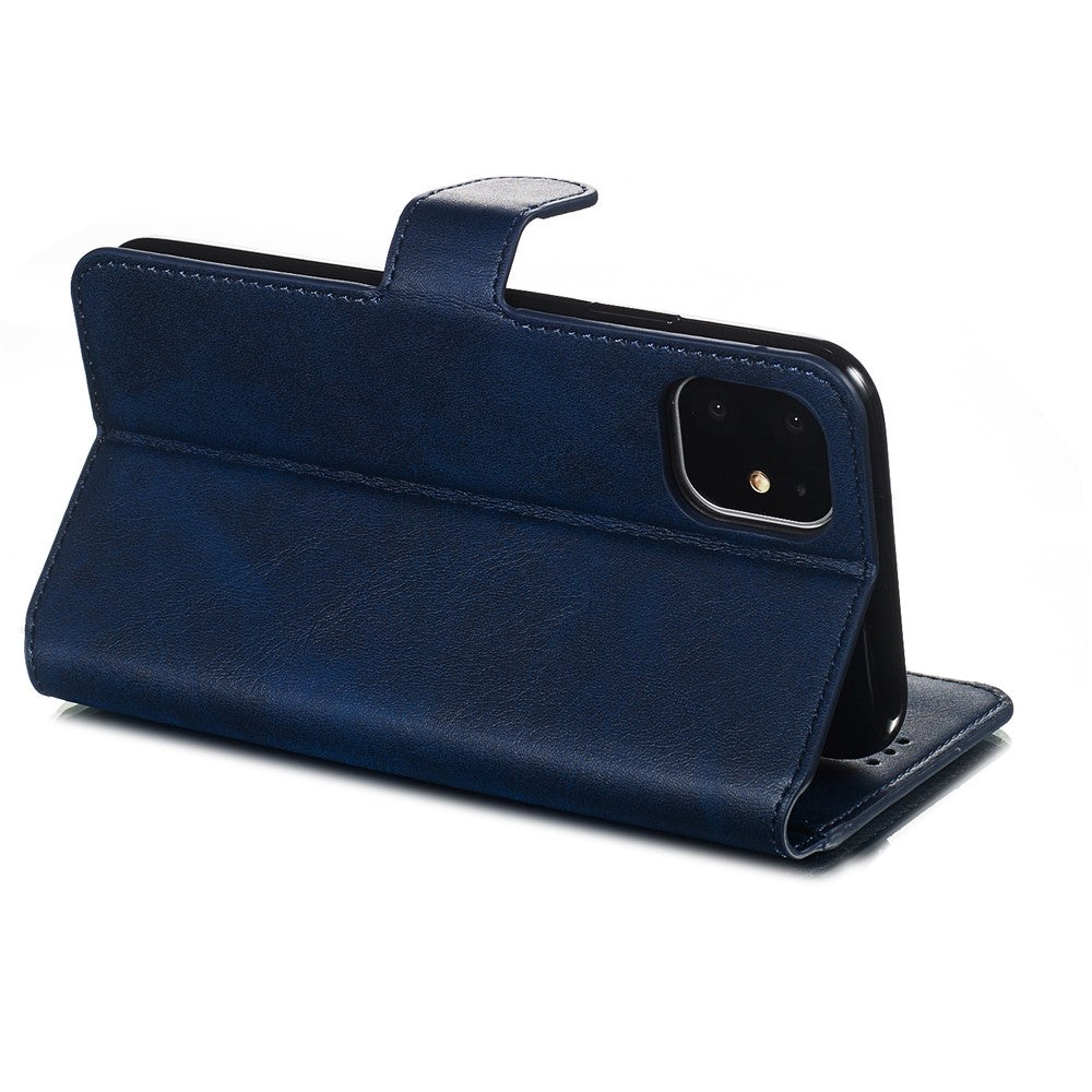 iPhone 11 Læder Wallet Flip Cover Stand m MagS – Blå - produktbillede 8