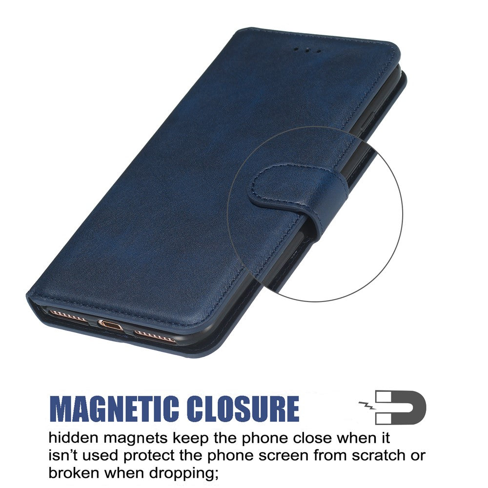 iPhone 11 Læder Wallet Flip Cover Stand m MagS – Blå - produktbillede 9
