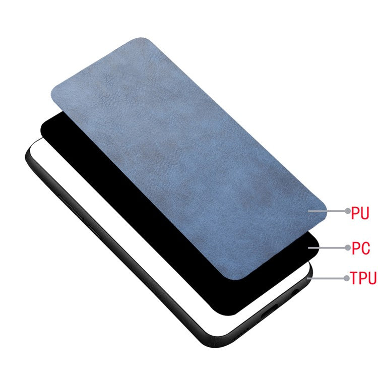 iPhone XS/X PC Cover Coated Hybrid – Blå - produktbillede 6
