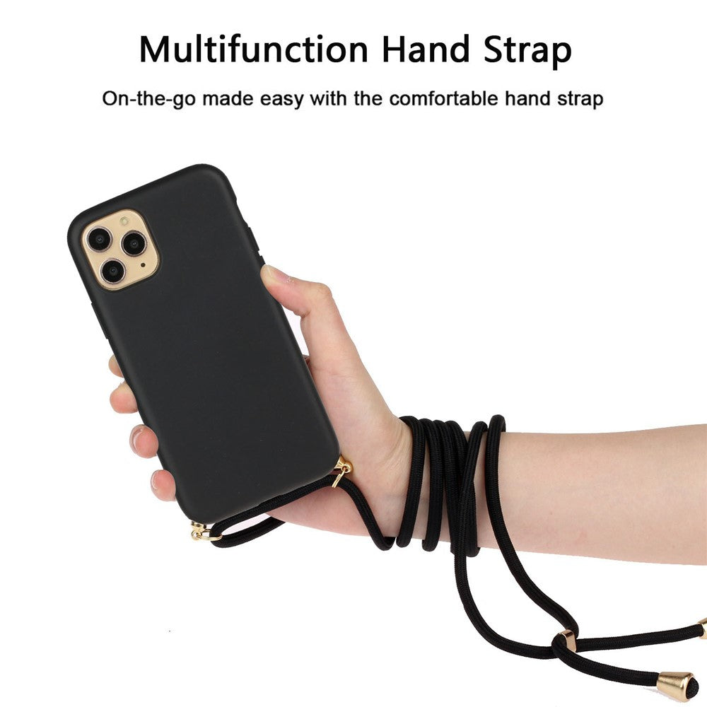 iPhone 11 Pro TPU Cover Eco Friendly Natural Wheat Straw Soft Multi function Strap – Sort - produktbillede 3
