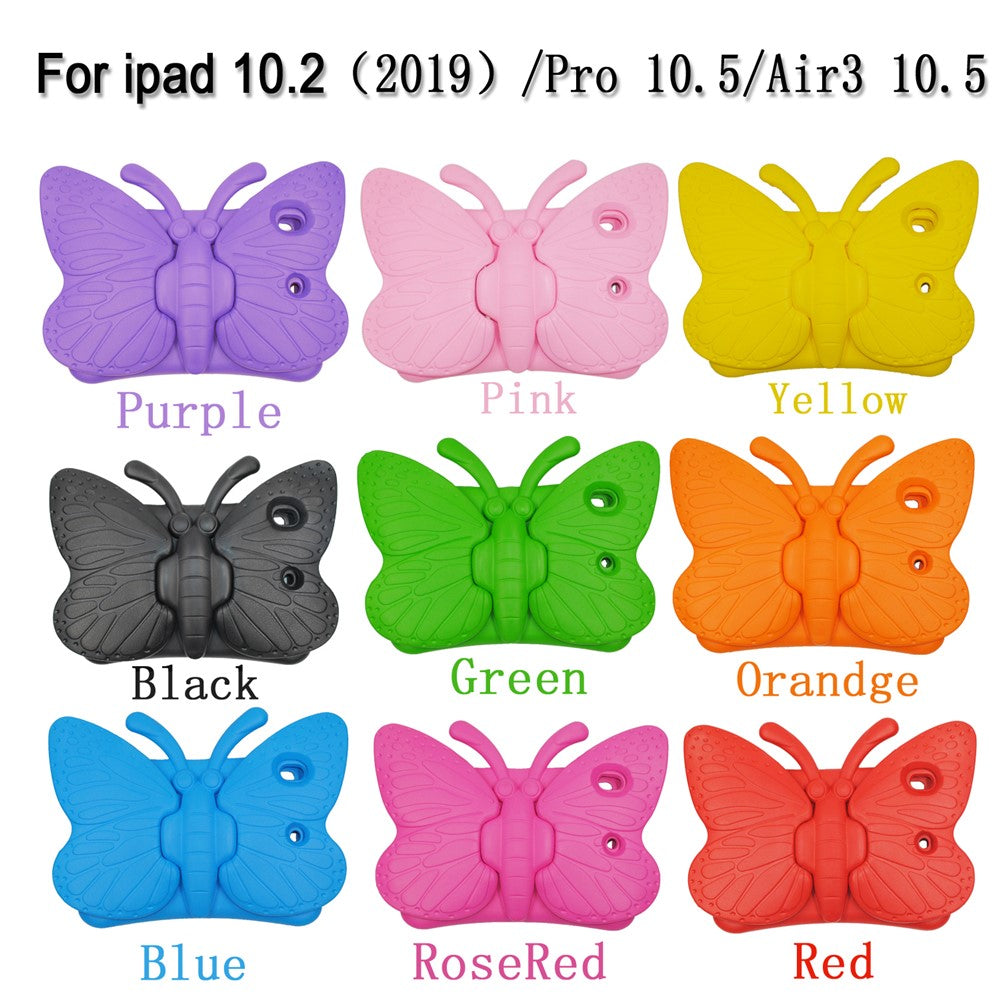 Butterfly Style Shockproof Kickstand EVA Table Case for iPad 10.2 (2021)/(2020)/(2019)/Pro 10.5-inch (2017)/Air 10.5 inch (2019) - Black - produktbillede 7