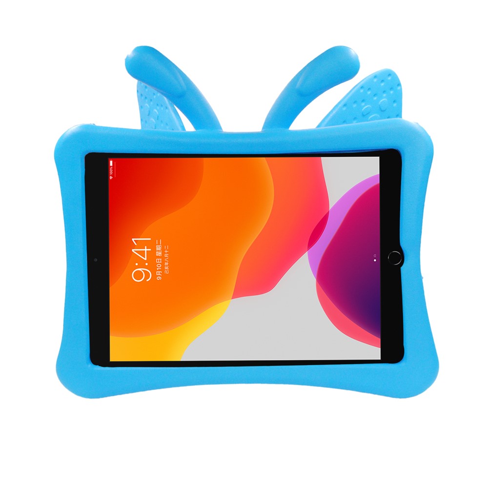 Butterfly Style Shockproof Kickstand EVA Table Case for iPad 10.2 (2021)/(2020)/(2019)/Pro 10.5-inch (2017)/Air 10.5 inch (2019) - Blue - produktbillede 6