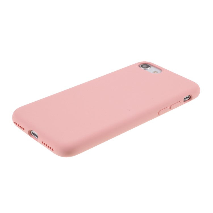 iPhone 7/8/SE Cover Ensfarvetlyserød - produktbillede 4