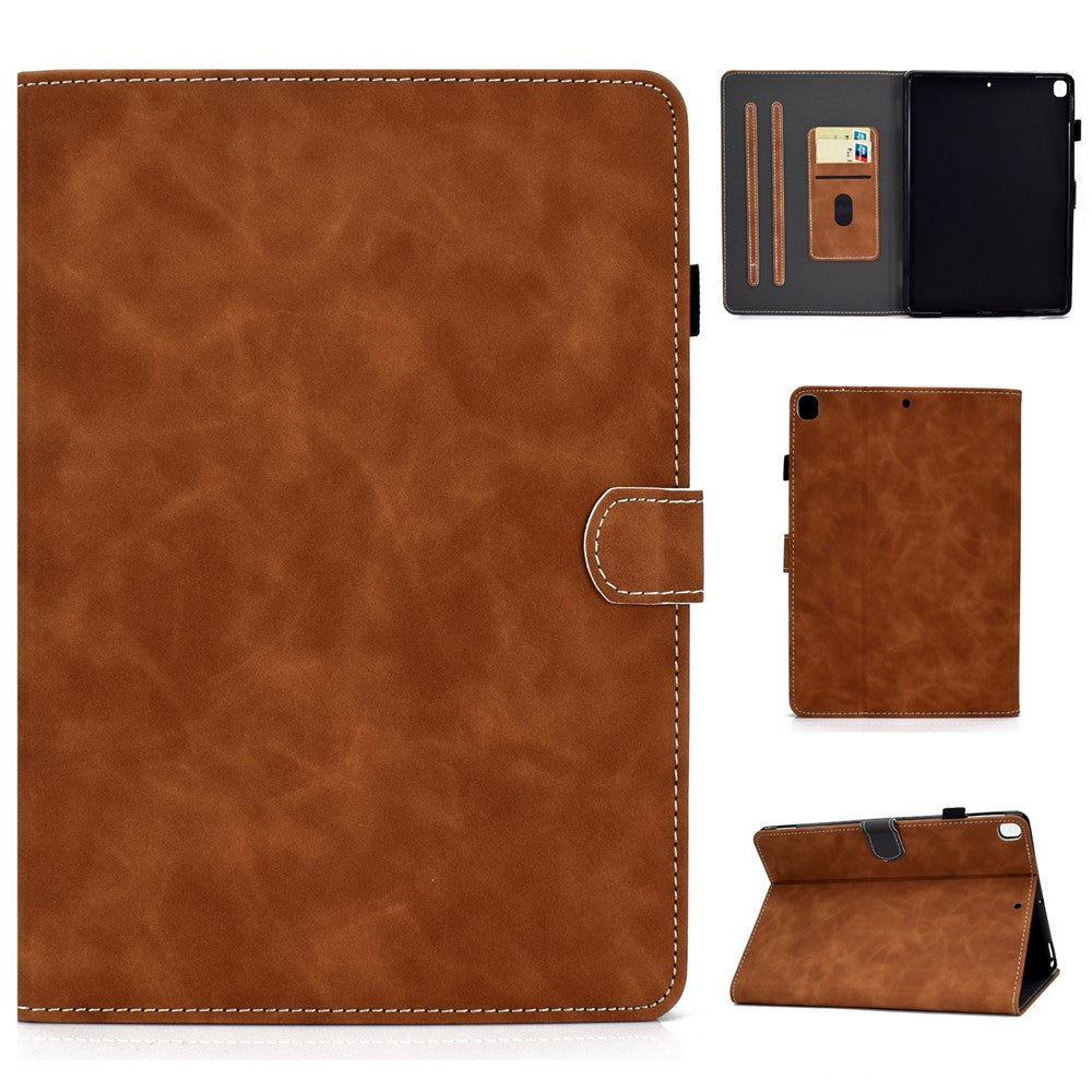 iPad 10,2/10,5 cover Microfiber læder Brun - produktbillede 1