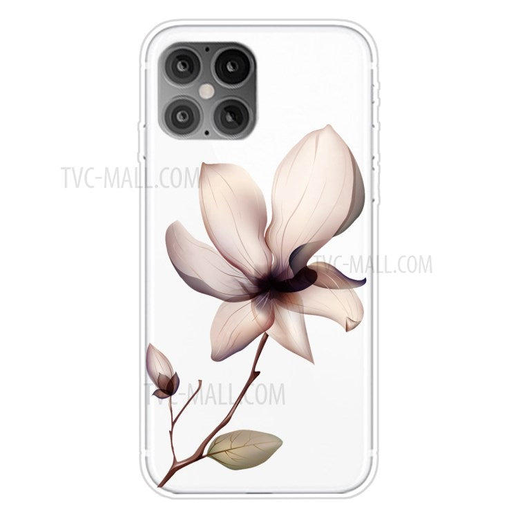 iPhone 12 Pro Max Cover Blomst – Hvid - produktbillede 1