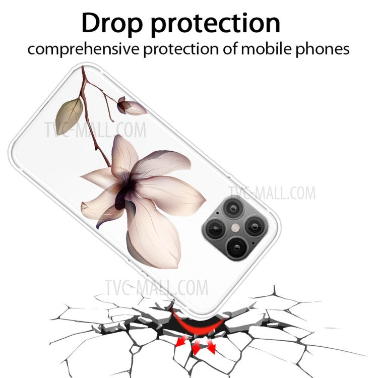 iPhone 12 Pro Max Cover Blomst – Hvid - produktbillede 2