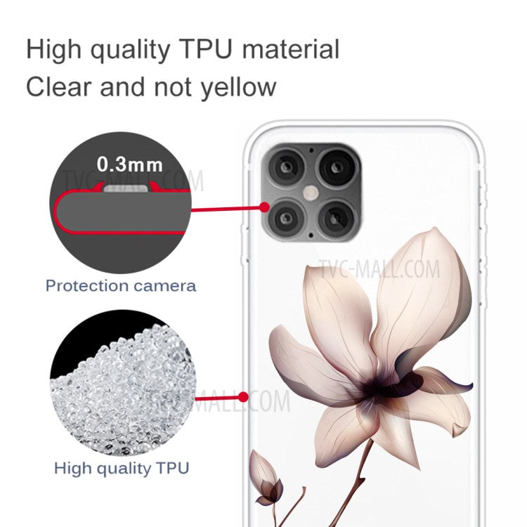 iPhone 12 Pro Max Cover Blomst – Hvid - produktbillede 3