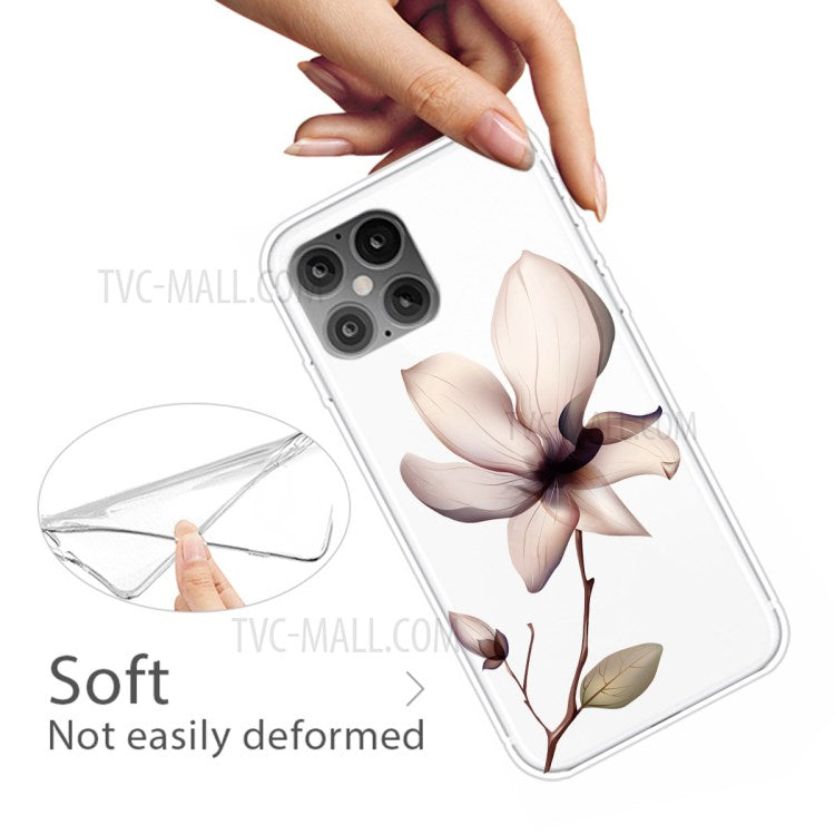 iPhone 12 Pro Max Cover Blomst – Hvid - produktbillede 4