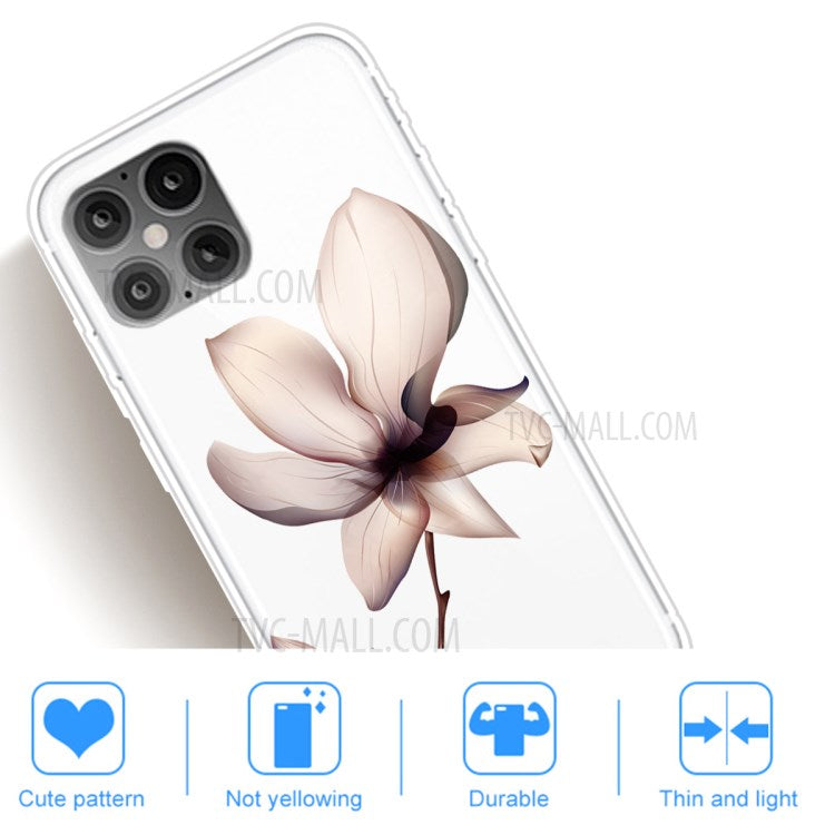 iPhone 12 Pro Max Cover Blomst – Hvid - produktbillede 5