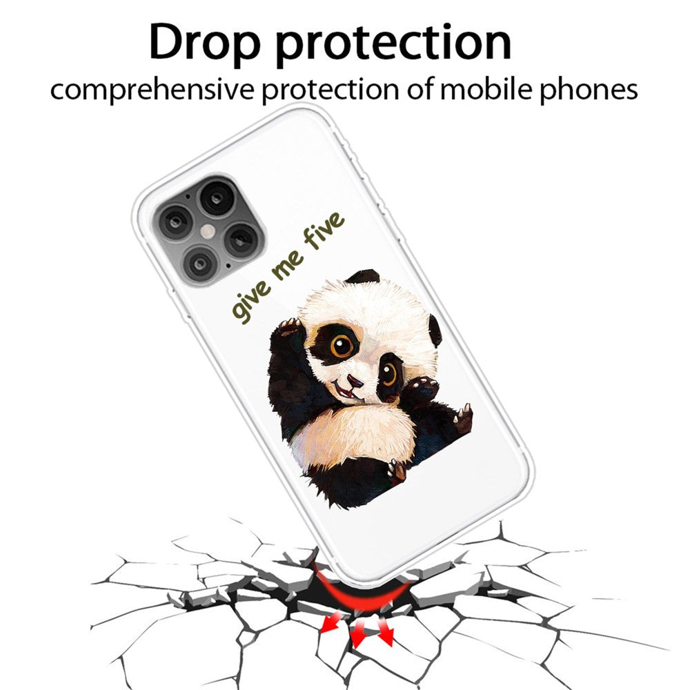 iPhone 12/12 Pro Cover Panda Give Me Five - produktbillede 2