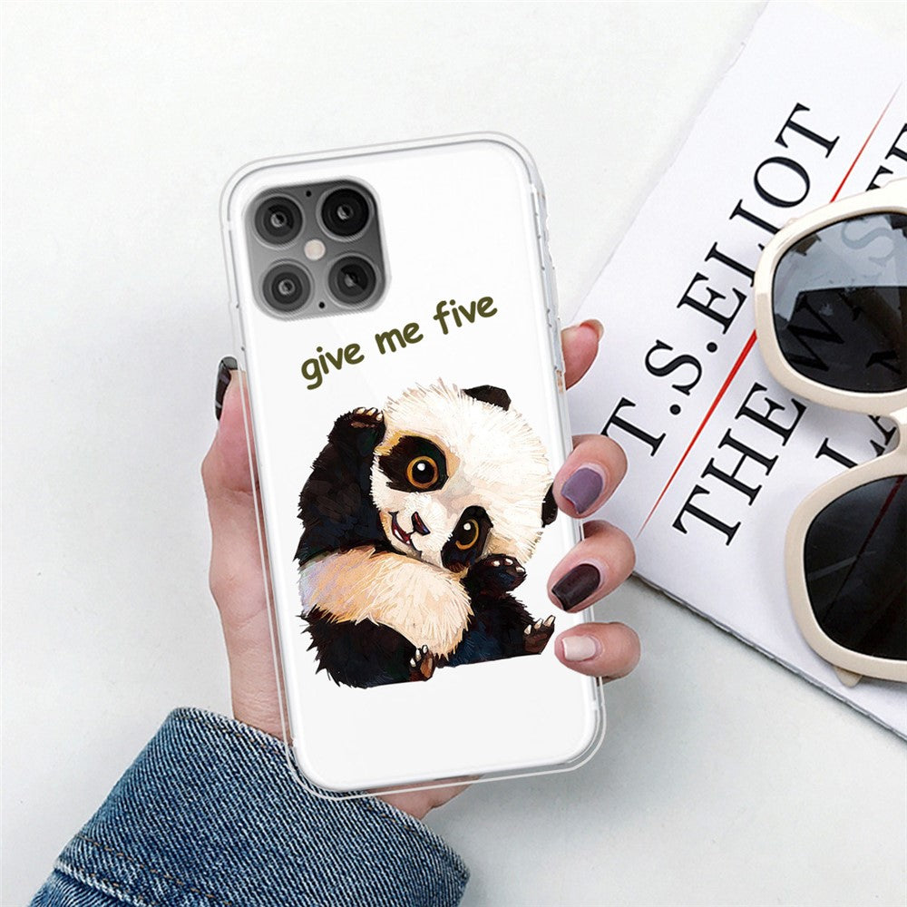 iPhone 12/12 Pro Cover Panda Give Me Five - produktbillede 4