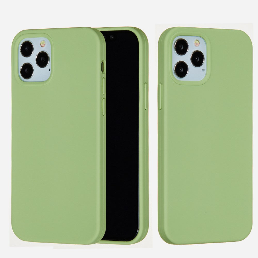 iPhone 12 Mini Silicone Cover Liquid Soft Back Mobile Colorful Accessory Light – Grøn