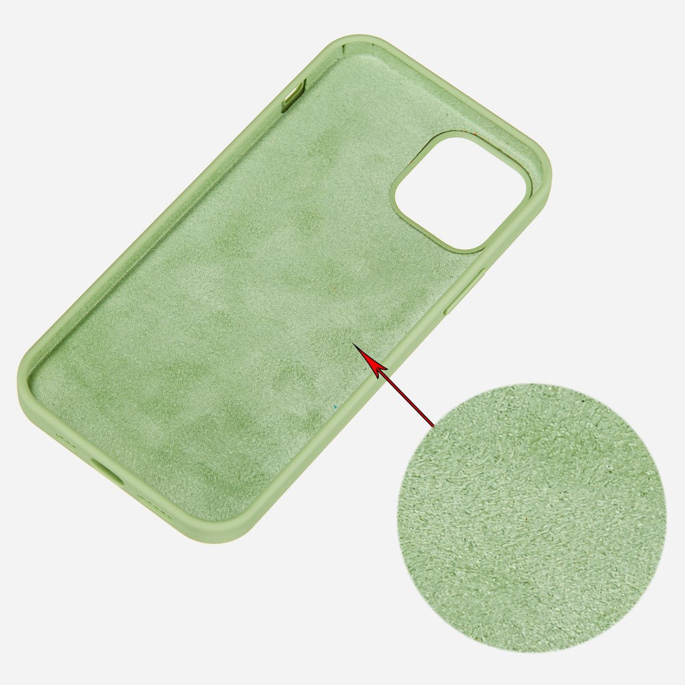 iPhone 12 Mini Silicone Cover Liquid Soft Back Mobile Colorful Accessory Light – Grøn