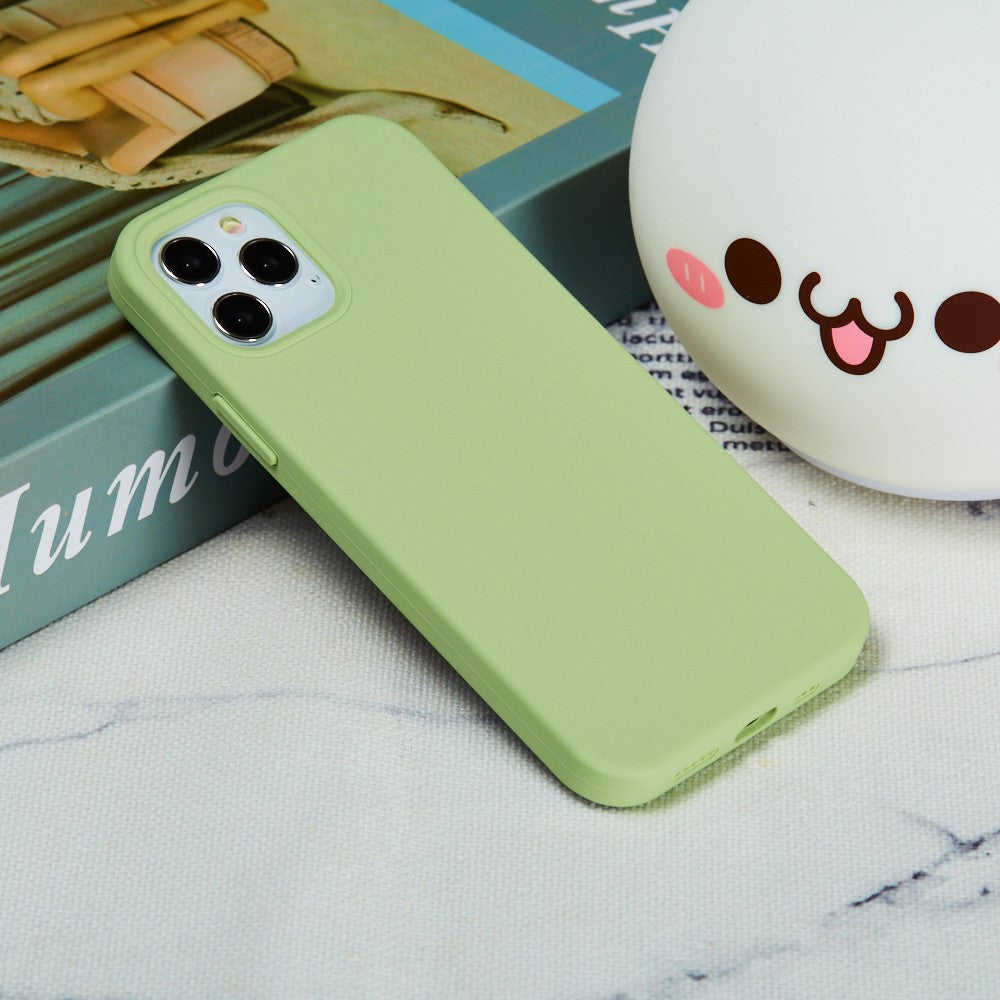 iPhone 12 Mini Silicone Cover Liquid Soft Back Mobile Colorful Accessory Light – Grøn