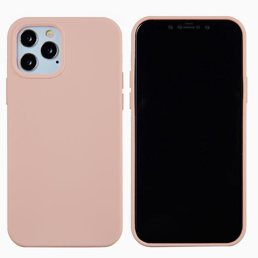 iPhone 12/12 Pro Silicone Cover Soft Liquid Back Anti scratch Anti fingerprint – Pink - produktbillede 1