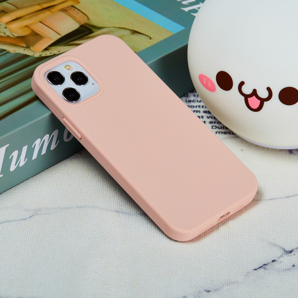 iPhone 12 Pro Max Silicone Cover Liquid Soft Cell Smartphone – Pink - produktbillede 6