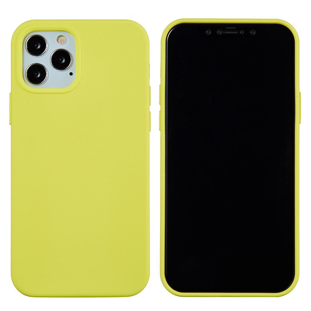 iPhone 12 Pro Max Silicone Cover Liquid – Gul - produktbillede 1