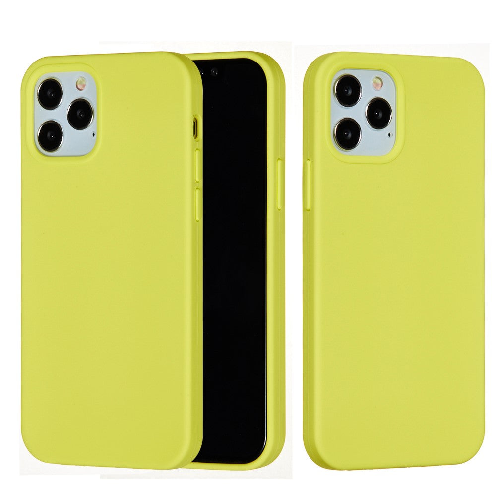 iPhone 12 Pro Max Silicone Cover Liquid – Gul - produktbillede 2