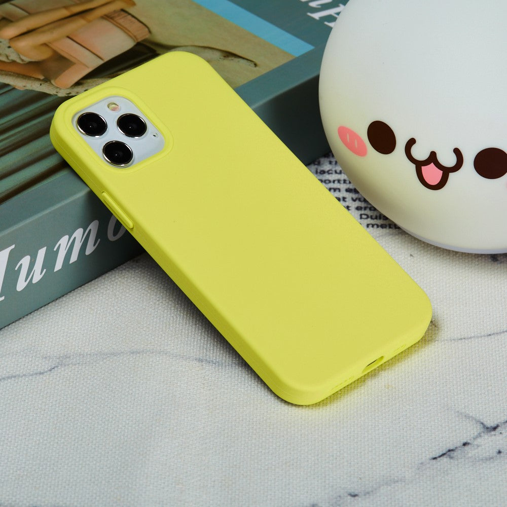 iPhone 12 Pro Max Silicone Cover Liquid – Gul - produktbillede 6