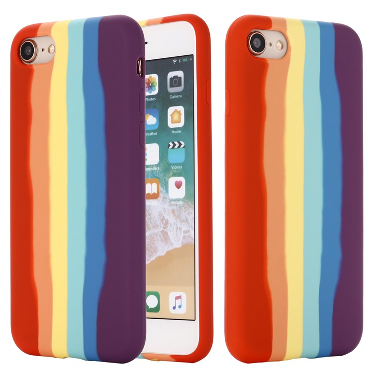 iPhone 7/8/SE Cover Rainbow Painting - produktbillede 2