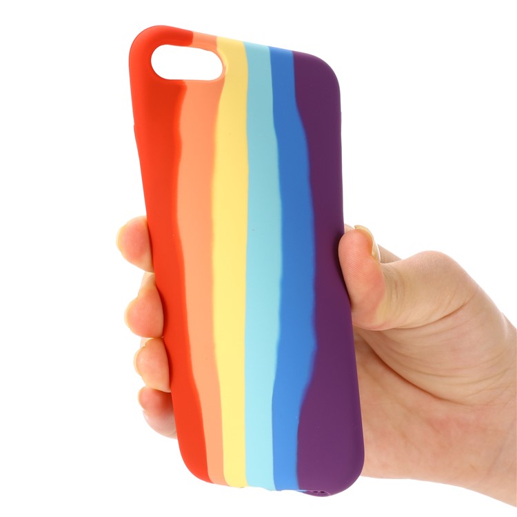 iPhone 7/8/SE Cover Rainbow Painting - produktbillede 3