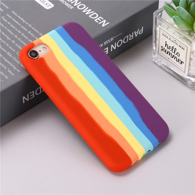 iPhone 7/8/SE Cover Rainbow Painting - produktbillede 5