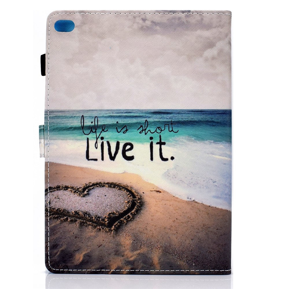 For iPad Air (2013) / Air 2 / iPad 9.7-inch (2017) / (2018) Pattern Printed Leather - Beach - EOL - produktbillede 5
