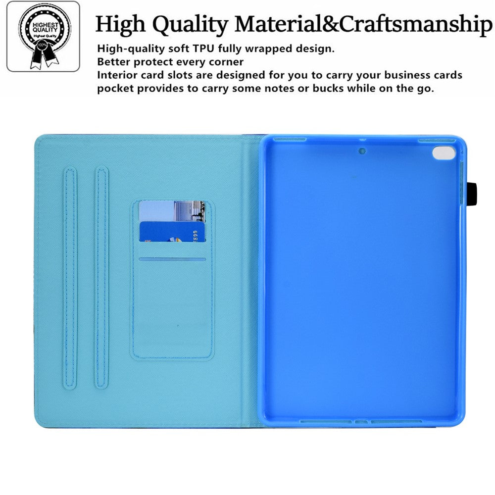 For iPad Air (2013) / Air 2 / iPad 9.7-inch (2017) / (2018) Pattern Printed Leather - Beach - EOL - produktbillede 8