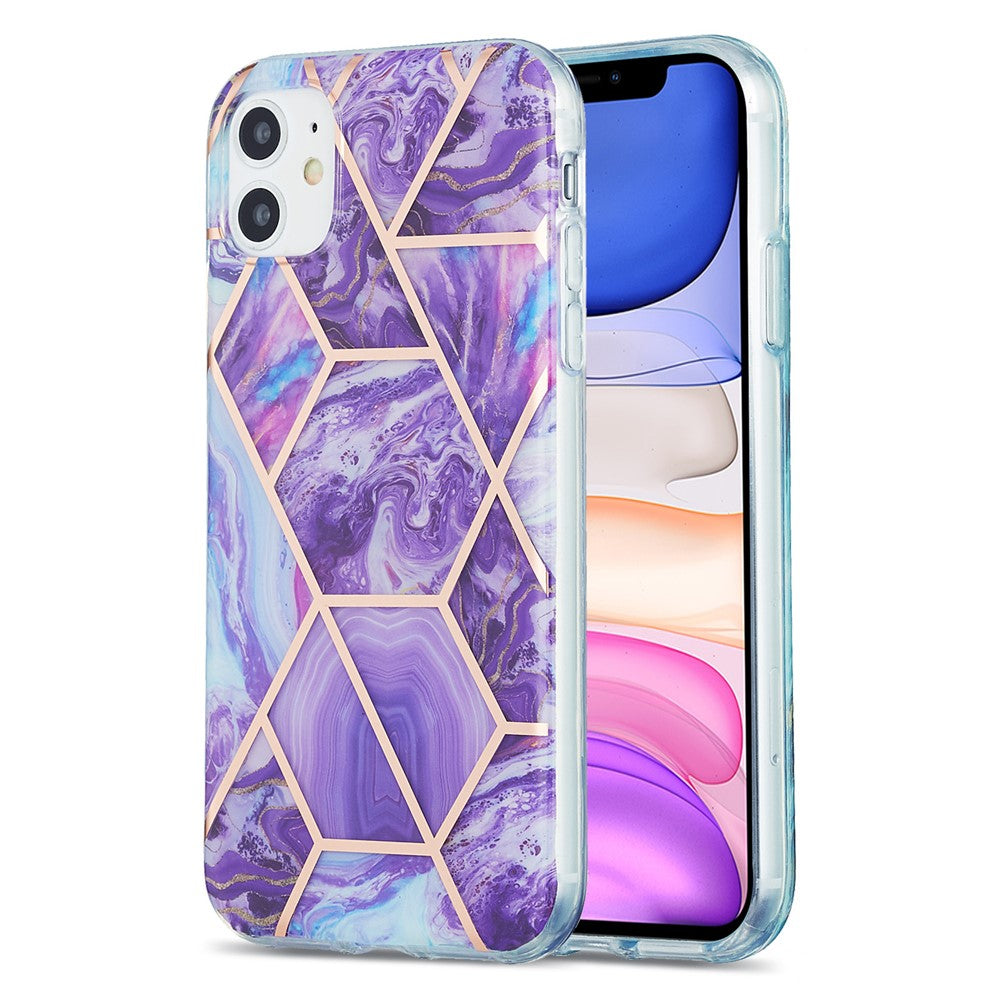 iPhone 11 Marble Pattern – Lilla - produktbillede 1