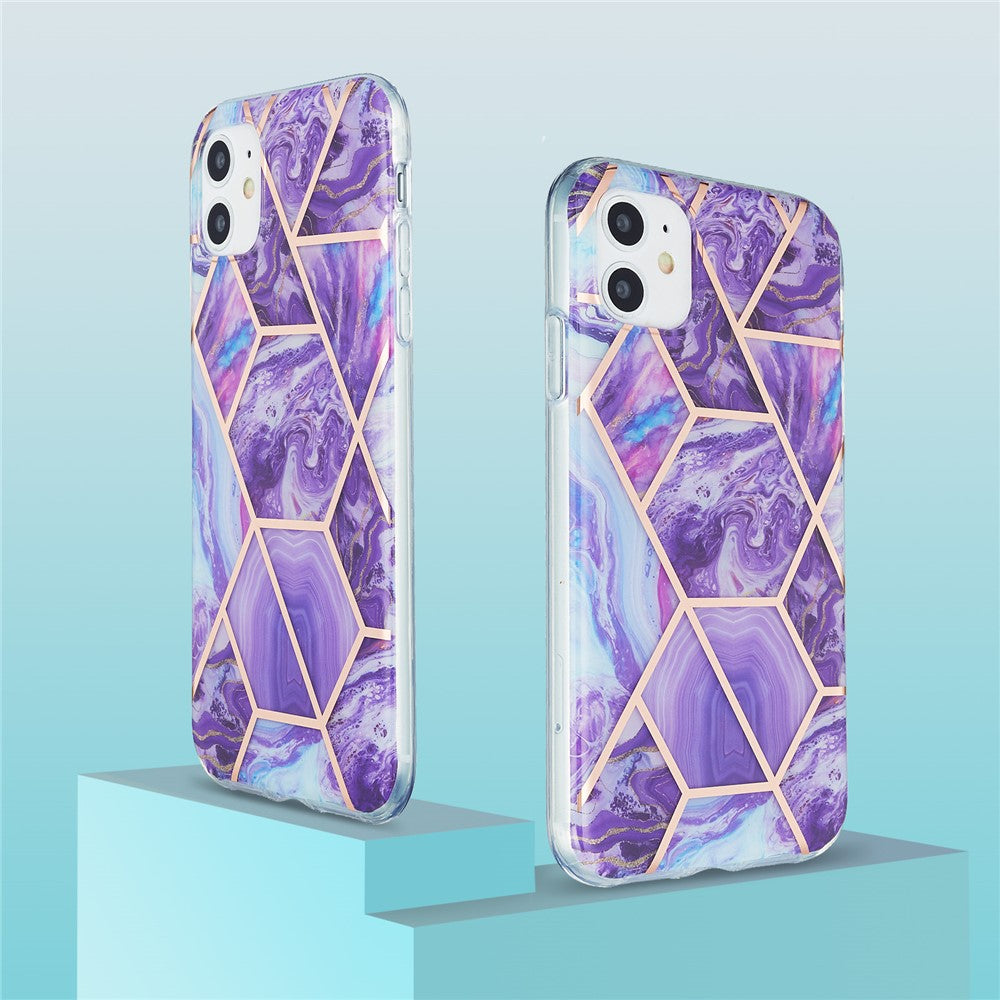 iPhone 11 Marble Pattern – Lilla - produktbillede 2