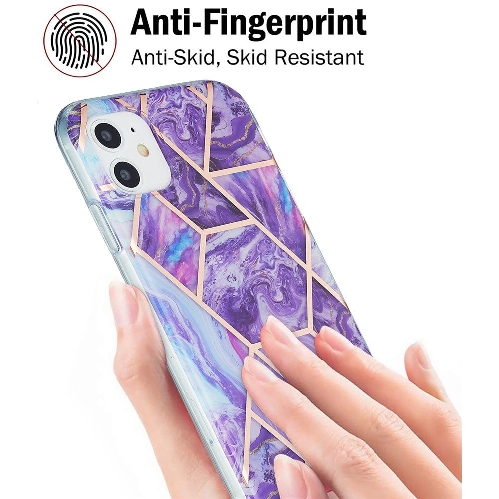 iPhone 11 Marble Pattern – Lilla - produktbillede 3