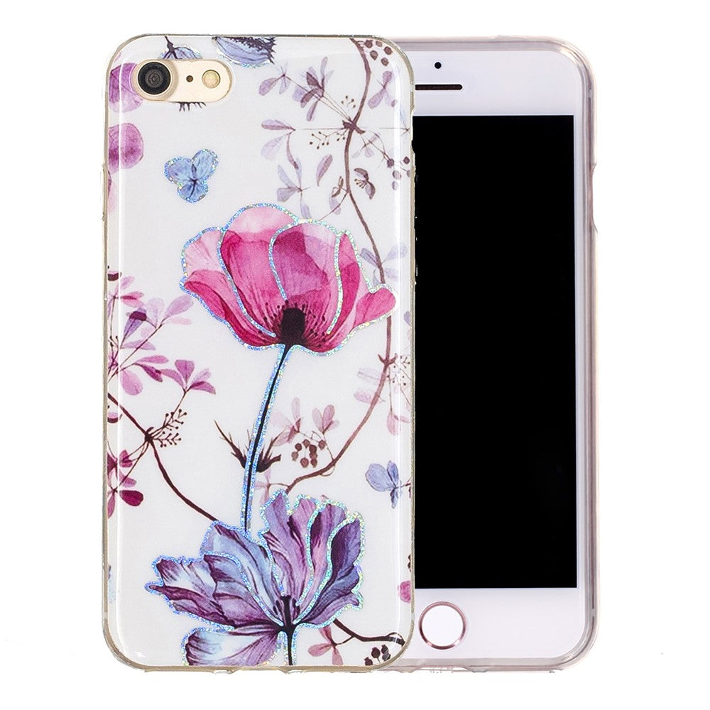 iPhone 7/8/SE TPU Cover Marble IMD Design 2020 Lotus - produktbillede 2