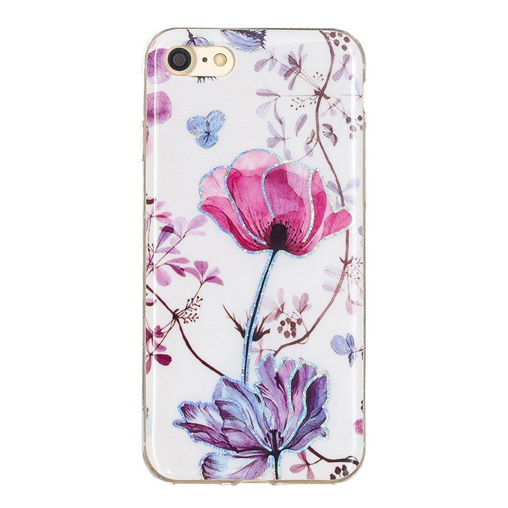 iPhone 7/8/SE TPU Cover Marble IMD Design 2020 Lotus - produktbillede 3