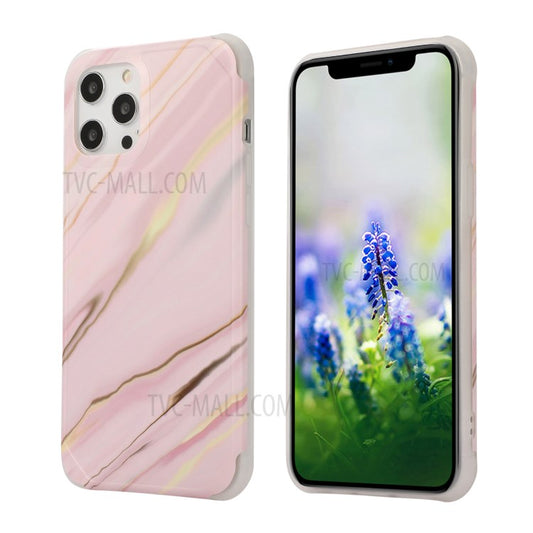 iPhone 12/12 Pro Cover Marmor – Pink - produktbillede 1
