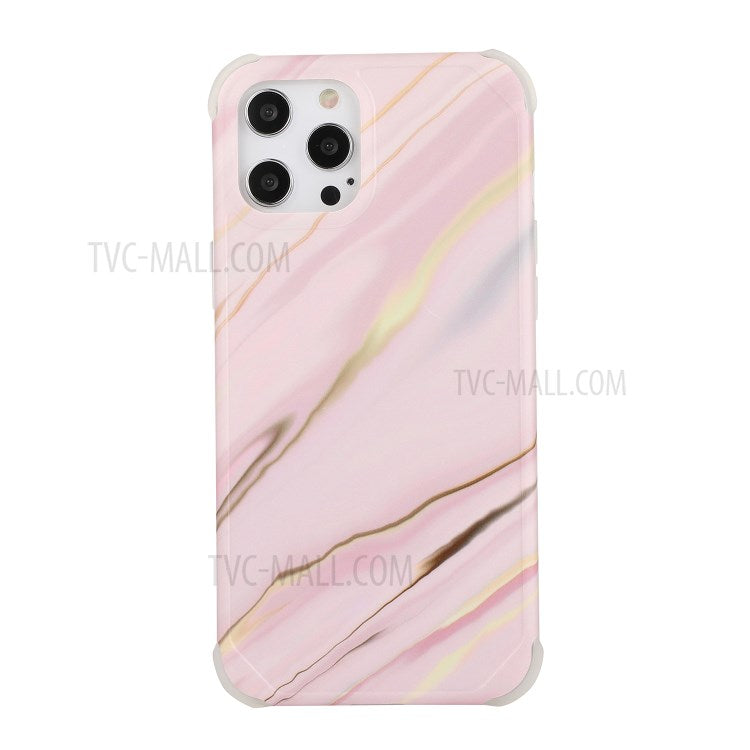 iPhone 12/12 Pro Cover Marmor – Pink - produktbillede 2