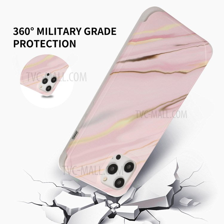 iPhone 12/12 Pro Cover Marmor – Pink - produktbillede 5