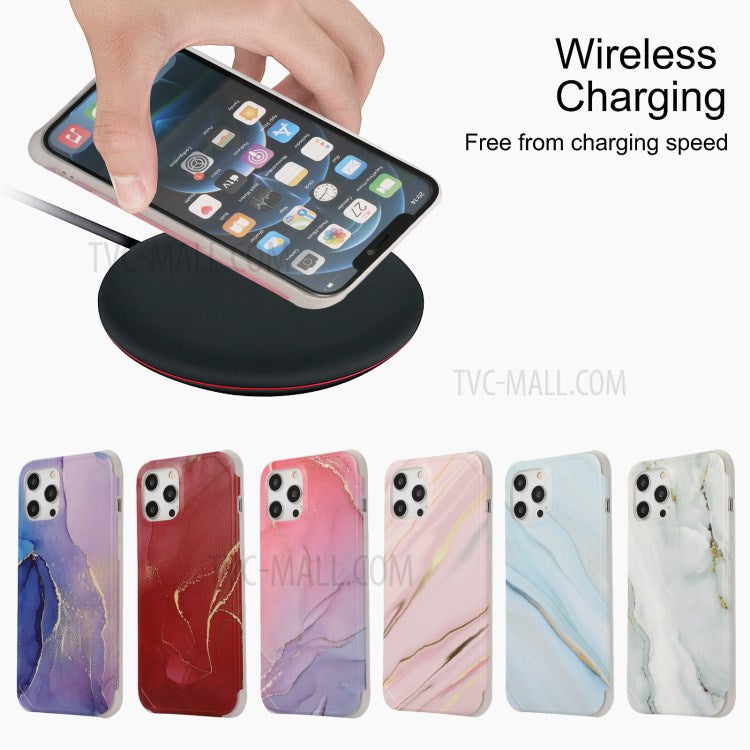 iPhone 12/12 Pro Cover Marmor – Pink - produktbillede 6